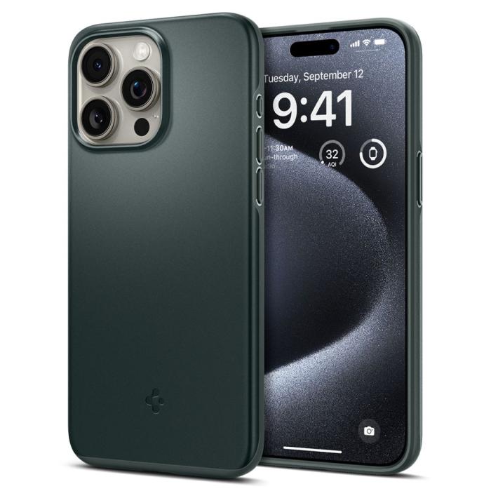 Bild 1, Spigen iPhone 15 Pro Skal Thin Fit Abyss Green