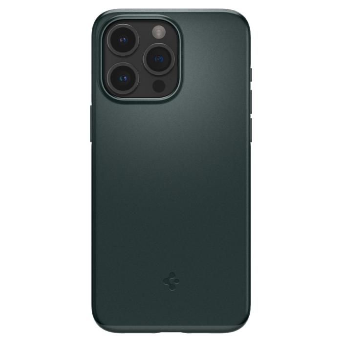 Bild 2, Spigen iPhone 15 Pro Skal Thin Fit Abyss Green