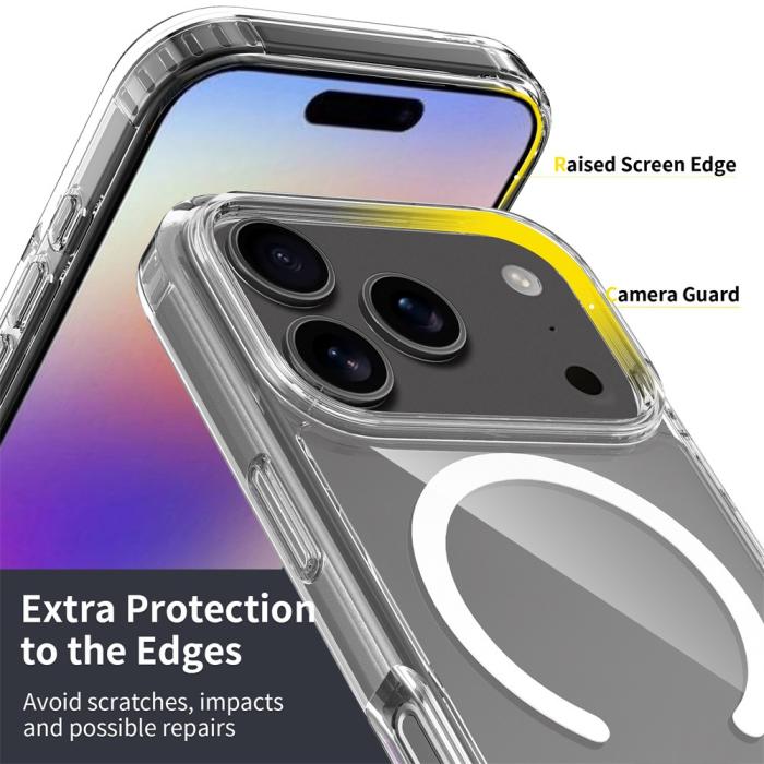 Bild 6, iPhone 18 Pro / 17 Pro Skal MagSafe TPU Transparent