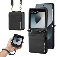 LC.IMEEKE Galaxy Z Flip 8 Skal med Kortfack & Axelrem