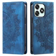 Honor X5c Plus Fodral Flip Mandala L&auml;der Bl&aring;