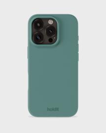 holdit iPhone 16 Pro Mobilskal Silikon Moss Green