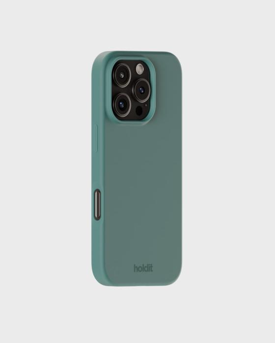 Bild 2, holdit iPhone 16 Pro Mobilskal Silikon Moss Green