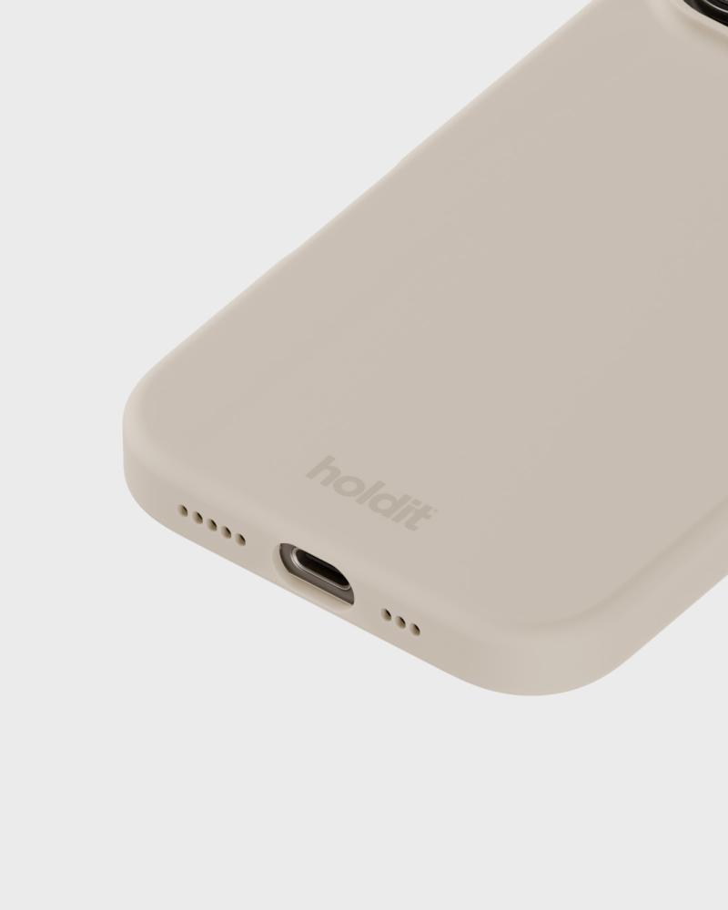 holdit iPhone 16 Pro Mobilskal Silikon Ljus Beige