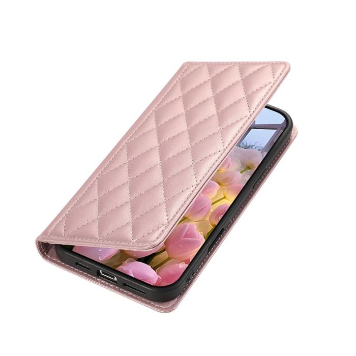 Bild 5, Samsung Galaxy A57 5G Fodral RFID Rhombus Läder Roséguld