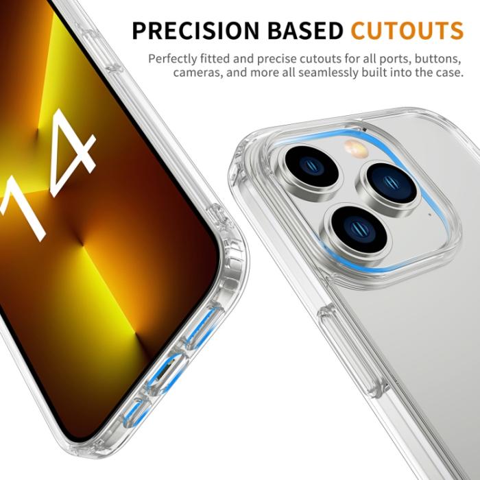 Bild 5, iPhone 14 Pro Skal Shockproof Akryl/TPU Transparent