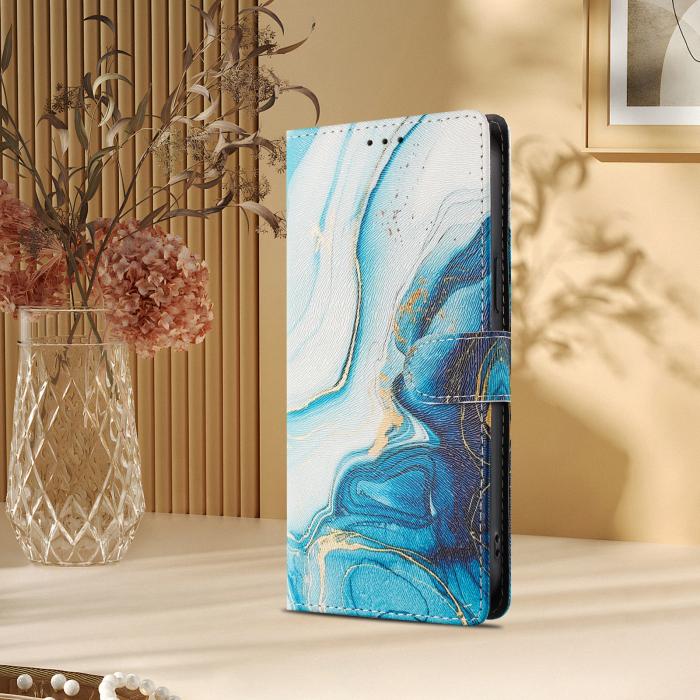 Bild 6, Samsung Galaxy S26 Fodral Med Tryck Blå Marmor