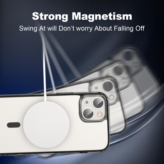 Bild 5, ColorPop iPhone 14 Skal CH MagSafe Transparent/Svart