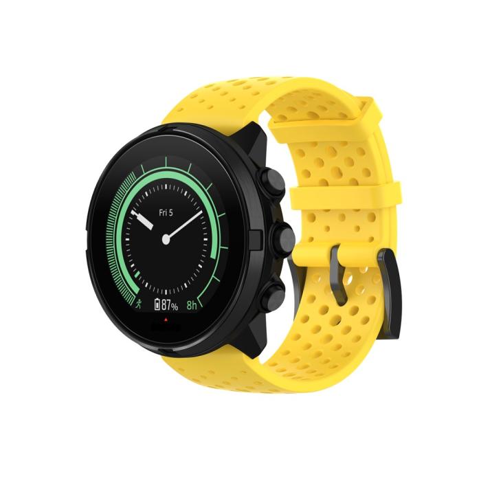 Bild 2, Ihåligt Silikon Armband Suunto (24mm) Gul