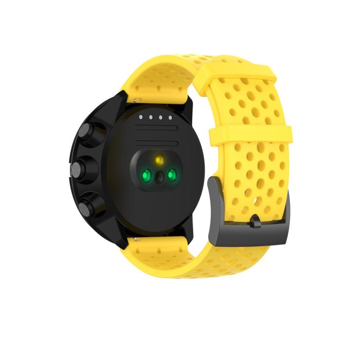 Bild 3, Ihåligt Silikon Armband Suunto (24mm) Gul