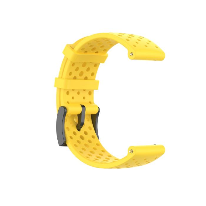 Bild 4, Ihåligt Silikon Armband Suunto (24mm) Gul