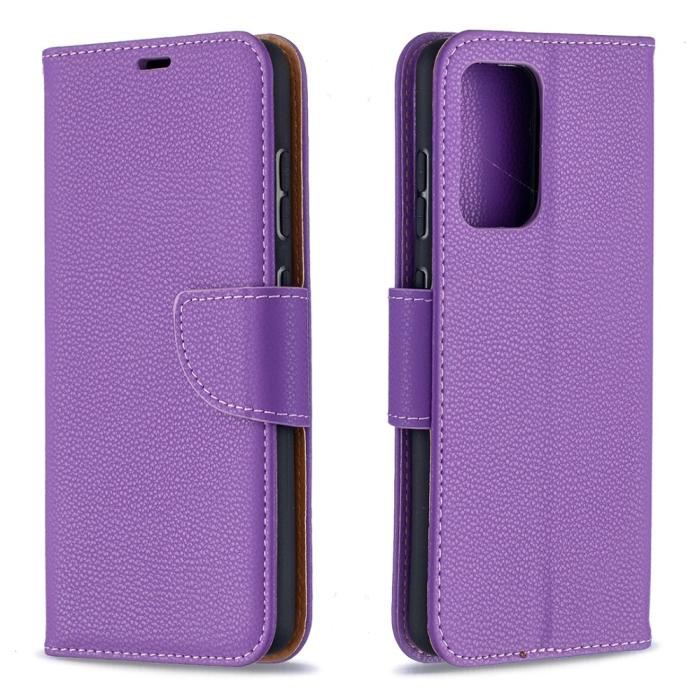 Bild 4, Samsung Galaxy A52 / A52s - Litchi Shark Fodral - Lila