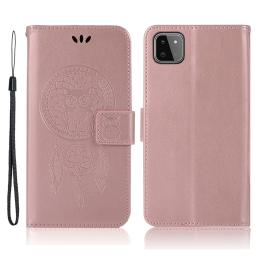 Samsung Galaxy A22 5G - Owl Dream Catcher Fodral - Roséguld