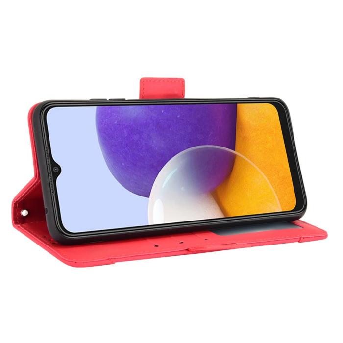 Bild 3, Samsung Galaxy A22 5G - Fodral Med Avtagbart Kortfodral - Röd