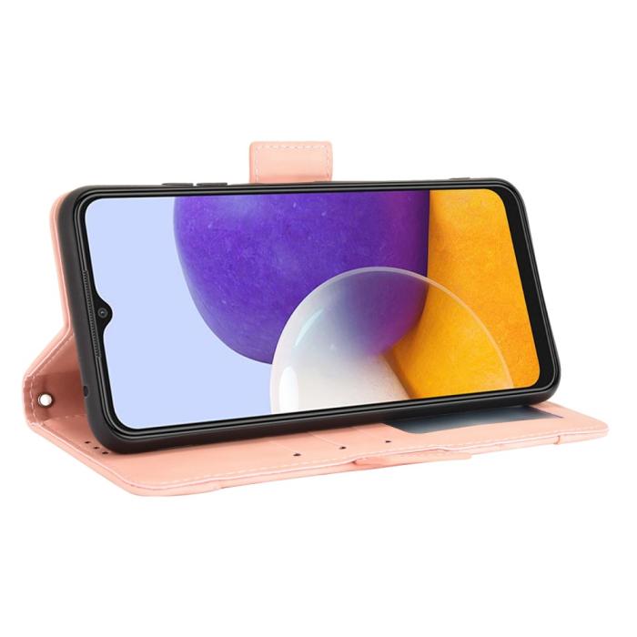 Bild 3, Samsung Galaxy A22 5G - Fodral Med Avtagbart Kortfodral - Roséguld
