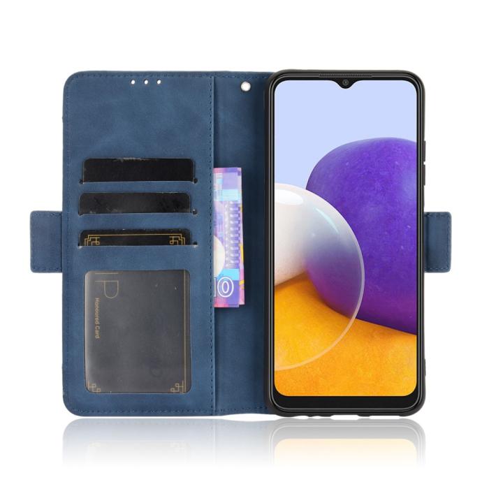 Bild 4, Samsung Galaxy A22 5G - Fodral Med Avtagbart Kortfodral - Blå