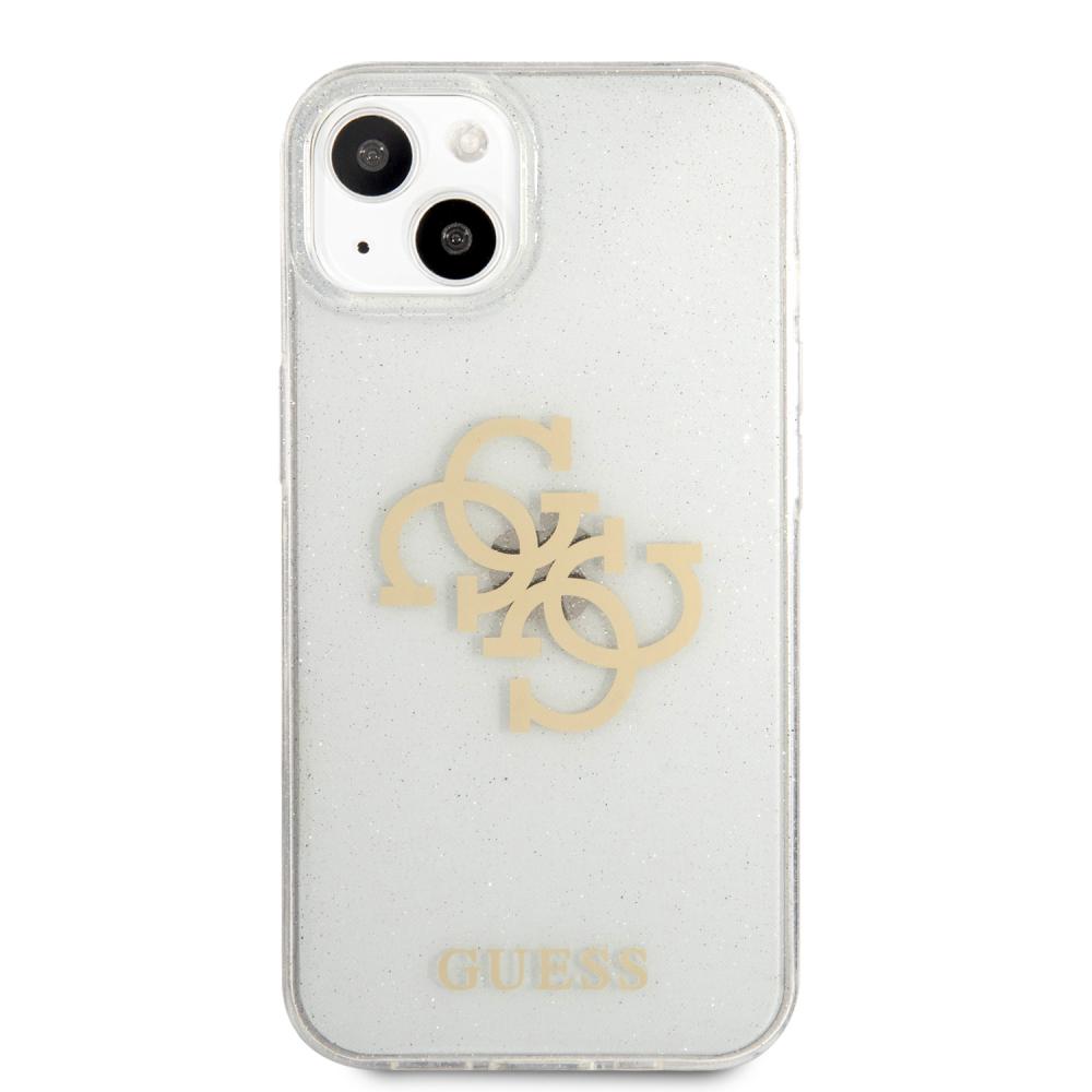 Guess iPhone 13 Mini Skal TPU 4G Glitter Transparent