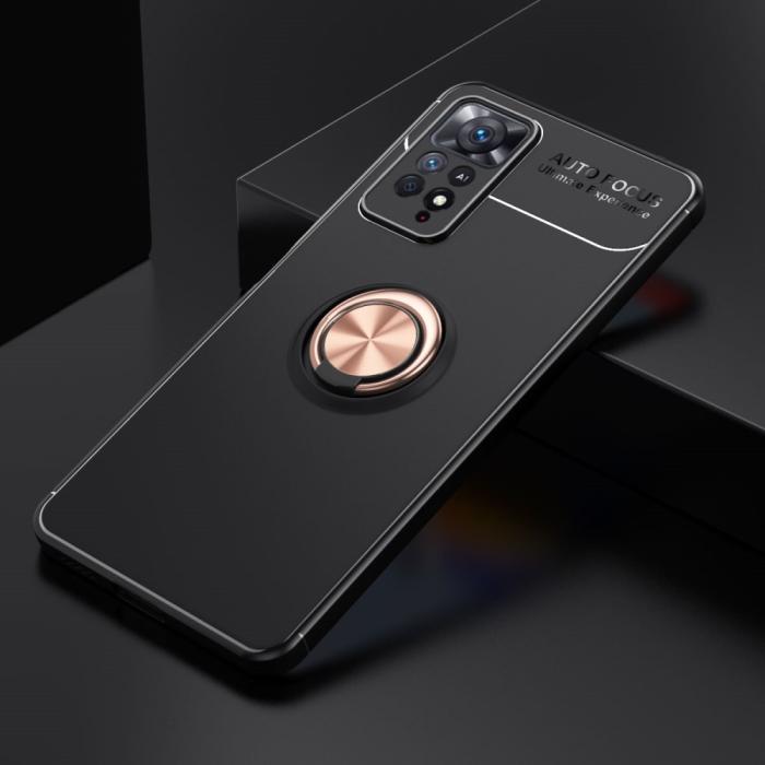 Bild 2, Xiaomi Redmi Note 11 Pro 5G Skal Ring Svart/Roséguld