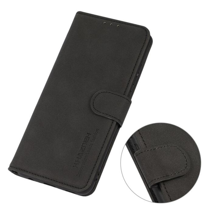 Bild 5, KHAZNEH Samsung Galaxy A54 5G Fodral Retro Läder Svart