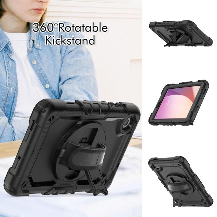 Bild 4, Lenovo Tab M8 (Gen 4) Skal Solid360 Svart