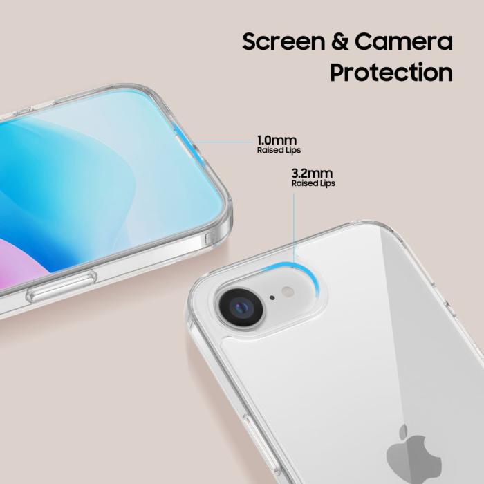 Bild 3, Tech-Protect iPhone 17e / 16e Skal FlexAir Hybrid Transparent