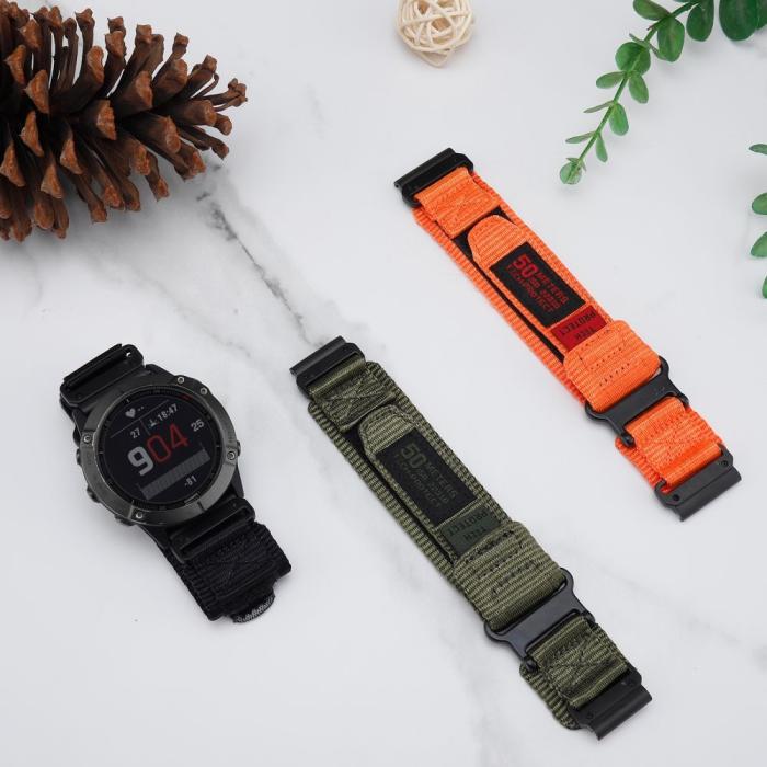 Bild 4, Tech-Protect Garmin Fenix 26 mm Armband Scout Pro Svart