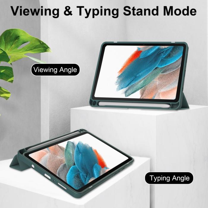 Bild 3, Samsung Galaxy Tab A9 Fodral Hybrid Pennhållare Grön