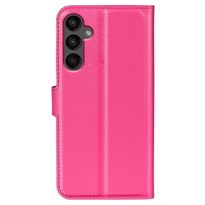 Bild 6, Samsung Galaxy A15 5G Fodral Litchi Läder Rosa