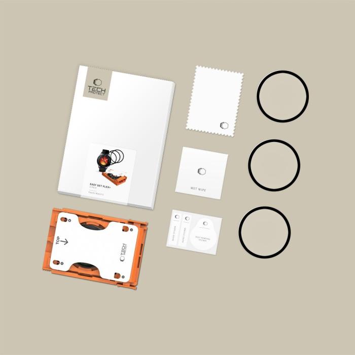 Bild 6, Tech-Protect Xiaomi Watch 5 3-PACK Skärmskydd EasySet Flex+
