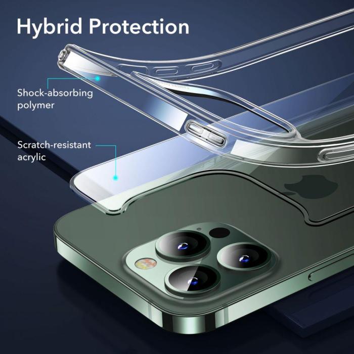 Bild 2, ESR iPhone 13 Pro Skal Hybrid + 2-PACK Skärmskydd Transparent