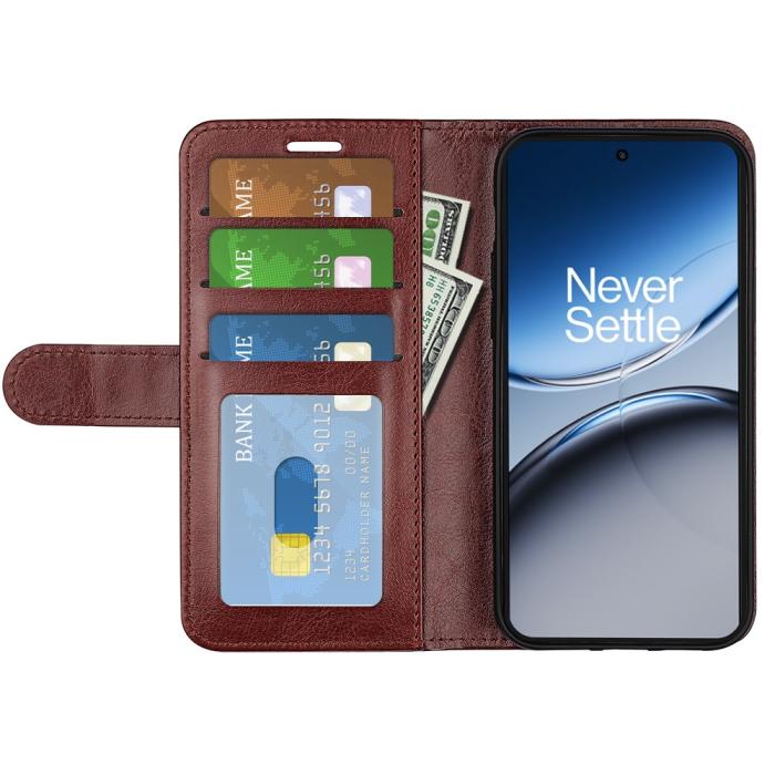 Bild 2, OnePlus Nord 4 Fodral Crazy Horse Brun