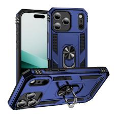 iPhone 17 Pro Skal Shockproof Hybrid Ring Blå