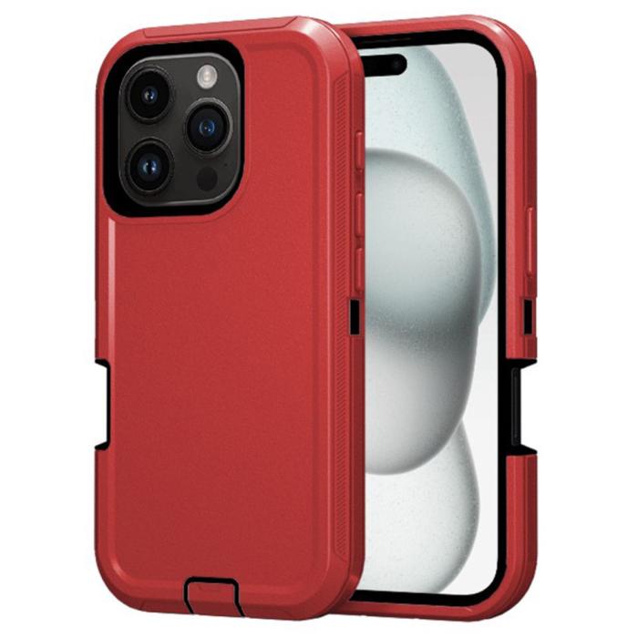 Bild 1, iPhone 16 Pro Skal Xtreme Shockproof Hybrid Röd