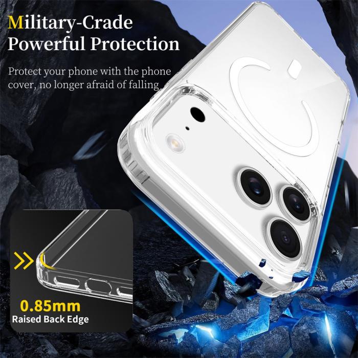 Bild 2, iPhone 18 Pro Max / 17 Pro Max Skal MagSafe TPU Transparent