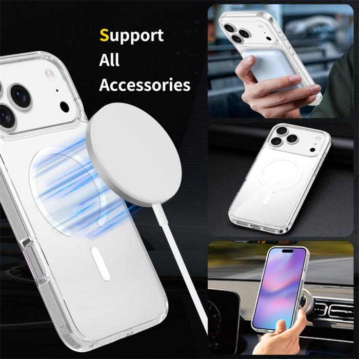 Bild 3, iPhone 18 Pro Max / 17 Pro Max Skal MagSafe TPU Transparent