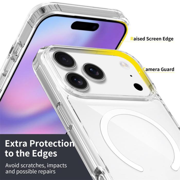 Bild 6, iPhone 18 Pro Max / 17 Pro Max Skal MagSafe TPU Transparent