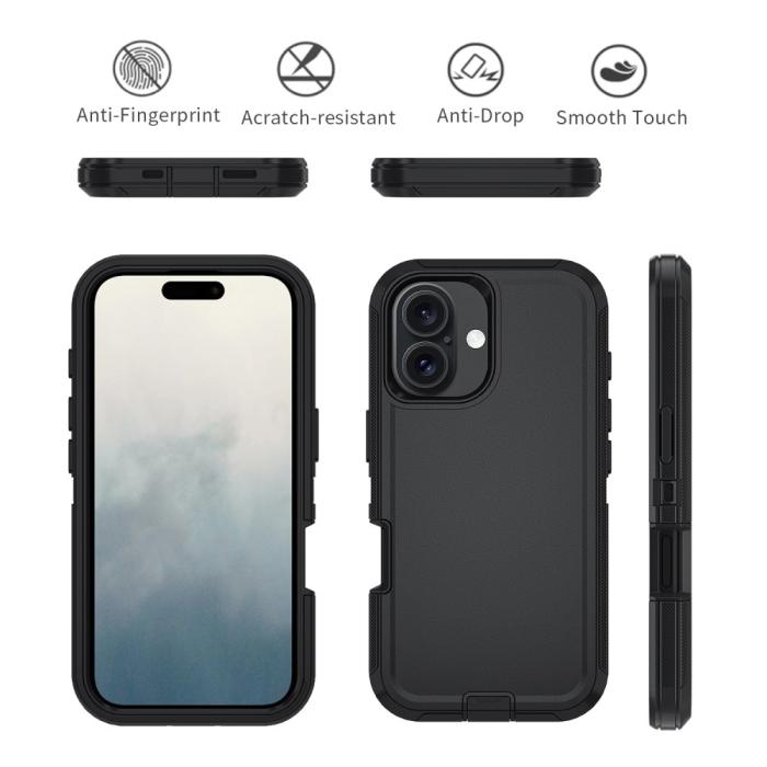 Bild 3, iPhone 16 Plus Skal Xtreme Shockproof Hybrid Svart