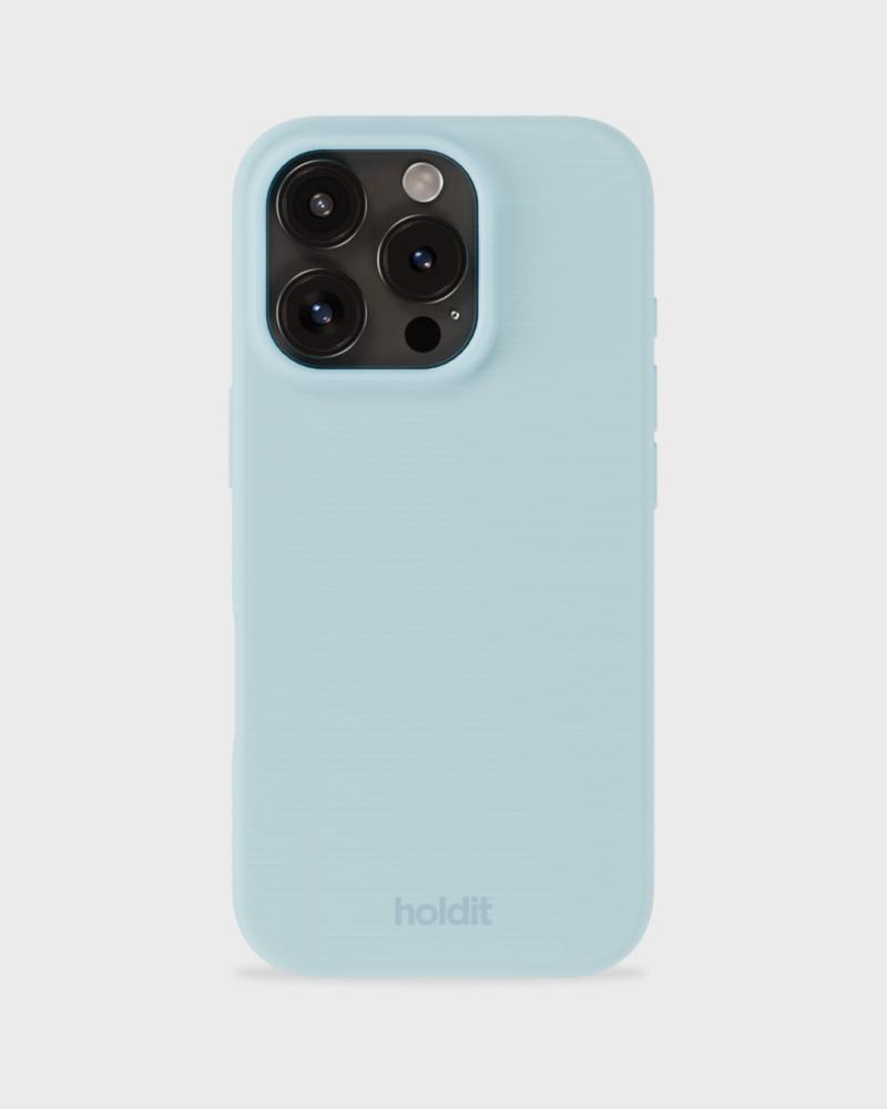 holdit iPhone 16 Pro Mobilskal Silikon Mineral Blue