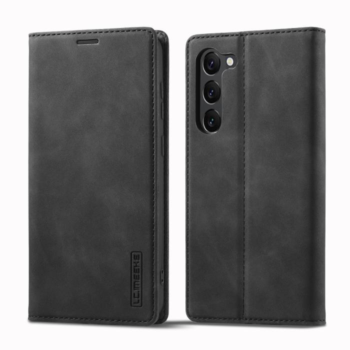 Bild 1, LC.IMEEKE Galaxy S24 Plus Fodral Flip Läder Svart