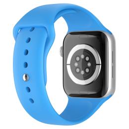 Apple Watch 42/44/45/49 mm Silikon Armband (M/L) Blå