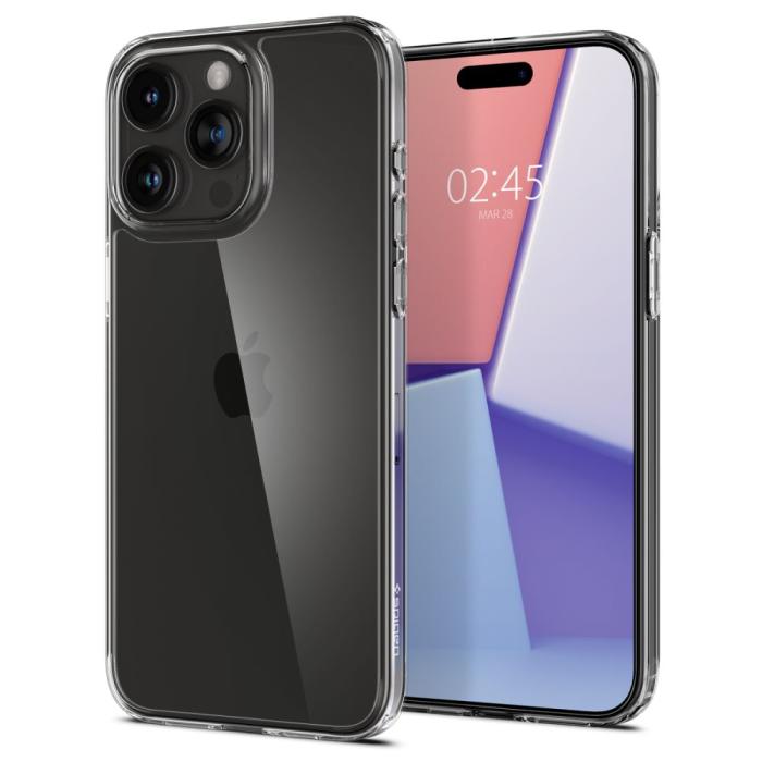 Bild 1, Spigen iPhone 15 Pro Skal AirSkin Hybrid Clear