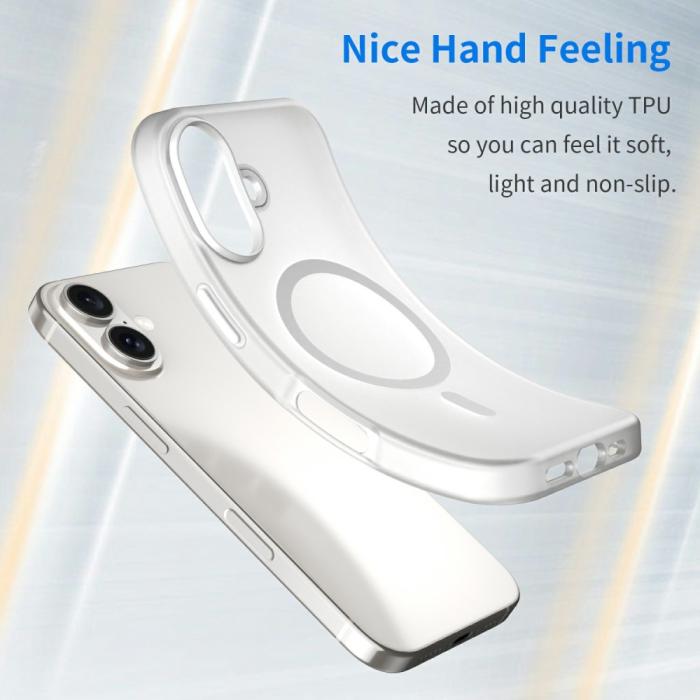 Bild 4, iPhone 16 Skal MagSafe Slim Matt Vit