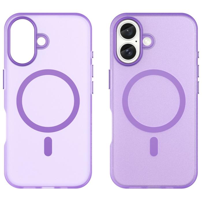 Bild 2, iPhone 16 Skal MagSafe Slim Matt Lila