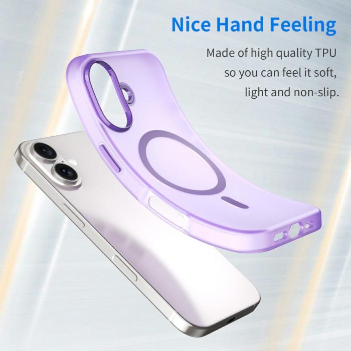 Bild 4, iPhone 16 Skal MagSafe Slim Matt Lila