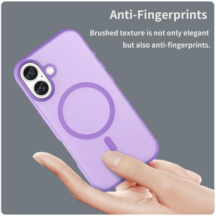 Bild 5, iPhone 16 Skal MagSafe Slim Matt Lila
