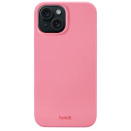 holdit iPhone 15 Mobilskal Silikon Rouge Pink