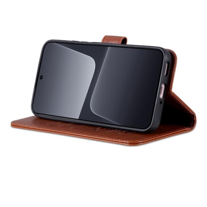 Bild 5, AZNS Xiaomi 13 Pro 5G Fodral Läder Brun