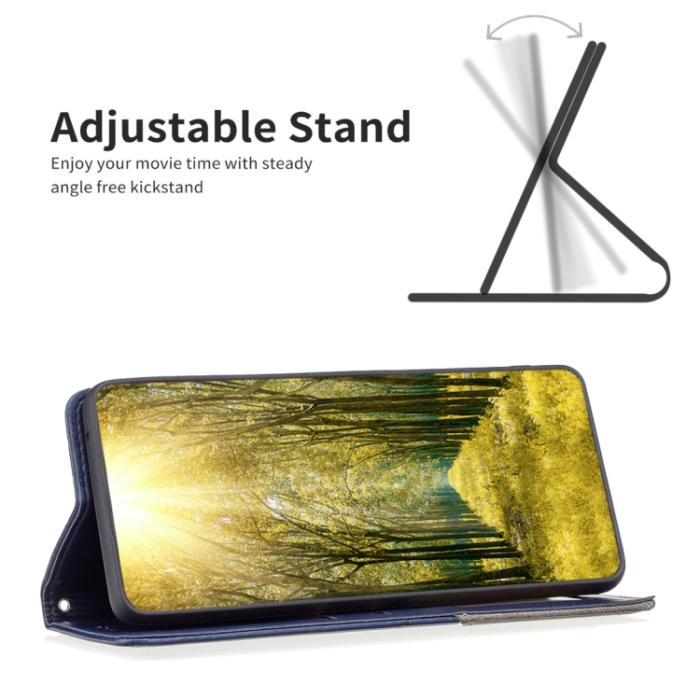 Bild 5, Xiaomi 13 Lite 5G Fodral Geometriskt Flip Läder Blå