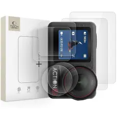 Tech-Protect DJI Osmo Action 5 Pro 2-PACK Sk&auml;rmskydd H&auml;rdat Glas