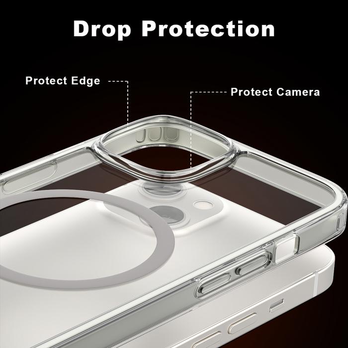 Bild 4, ColorPop iPhone 13 Skal CH MagSafe Transparent/Svart